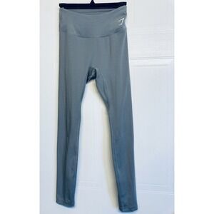 Gymshark Training Leggings Women Medium Gray B1A1T High Waisted Activewear